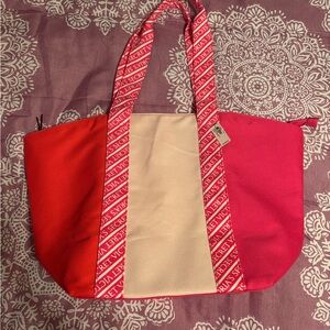 NWT Victoria's Secret Pink and Cream Tote Bag